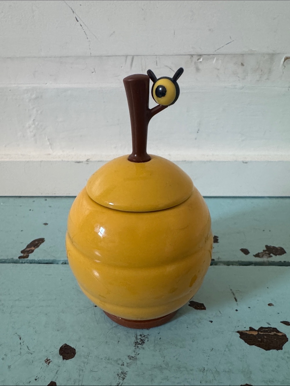 Joie Ceramic Beehive Honey Pot & Bumblebee Dipper Set Branch bee rubber plastic